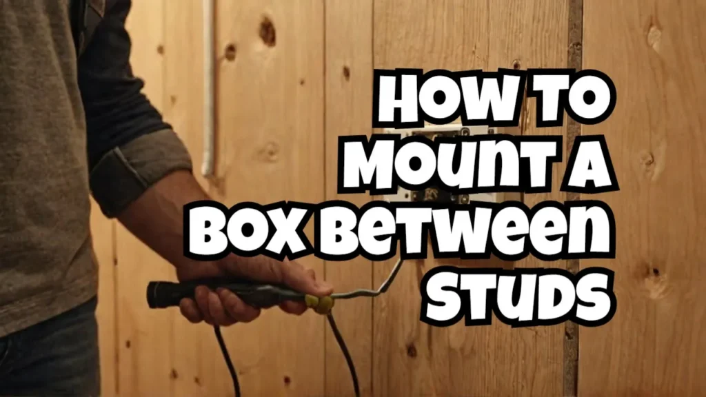 How To Mount A Box Between Studs