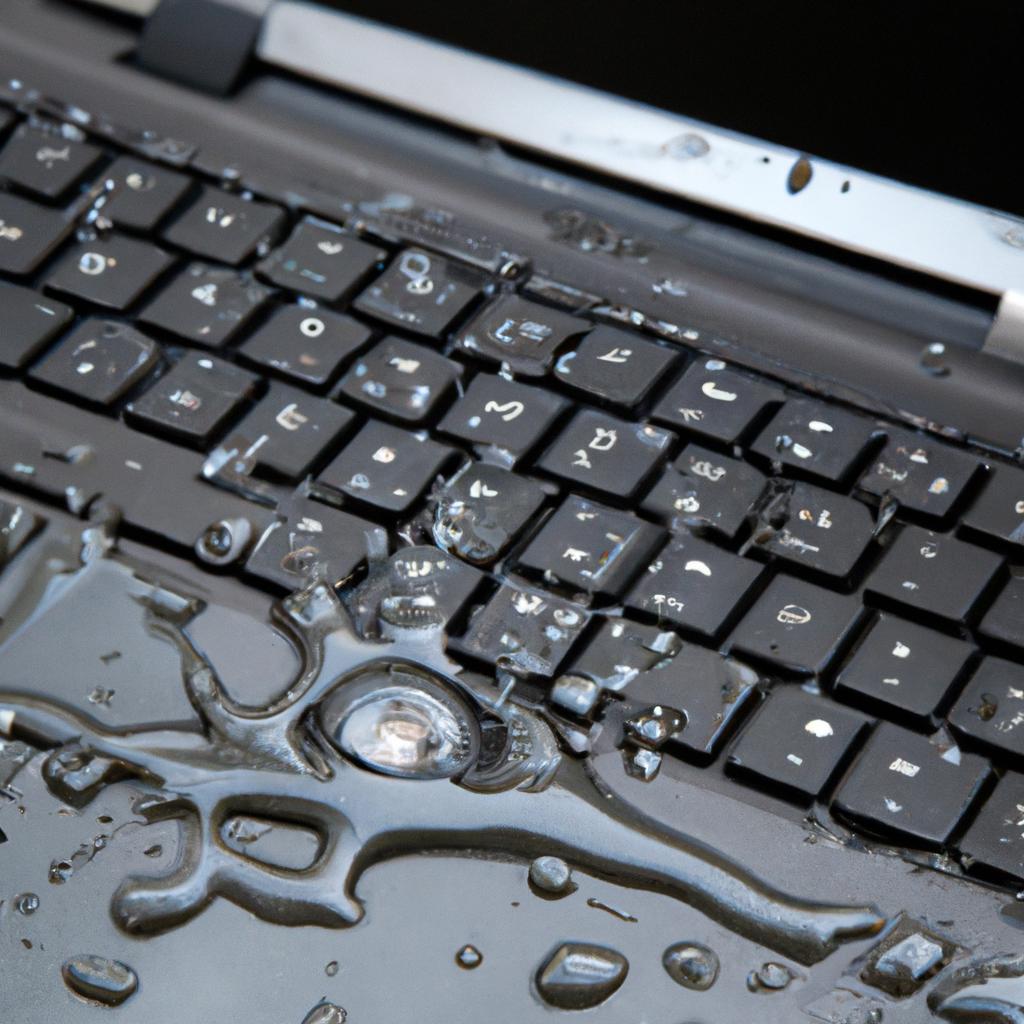 Spilled Water On Laptop Still Works