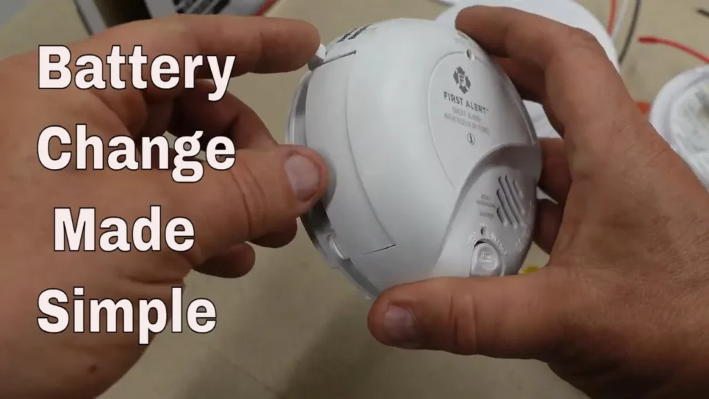 How to change batteries in a hardwired smoke detector