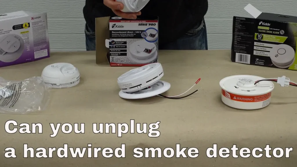 Can you unplug a hardwired smoke detector